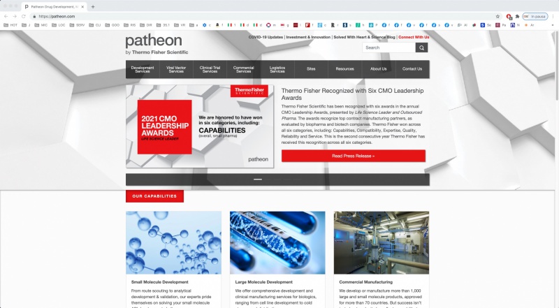 Patheon by Thermo Fisher Scientific Patheon by Thermo Fisher Scientific